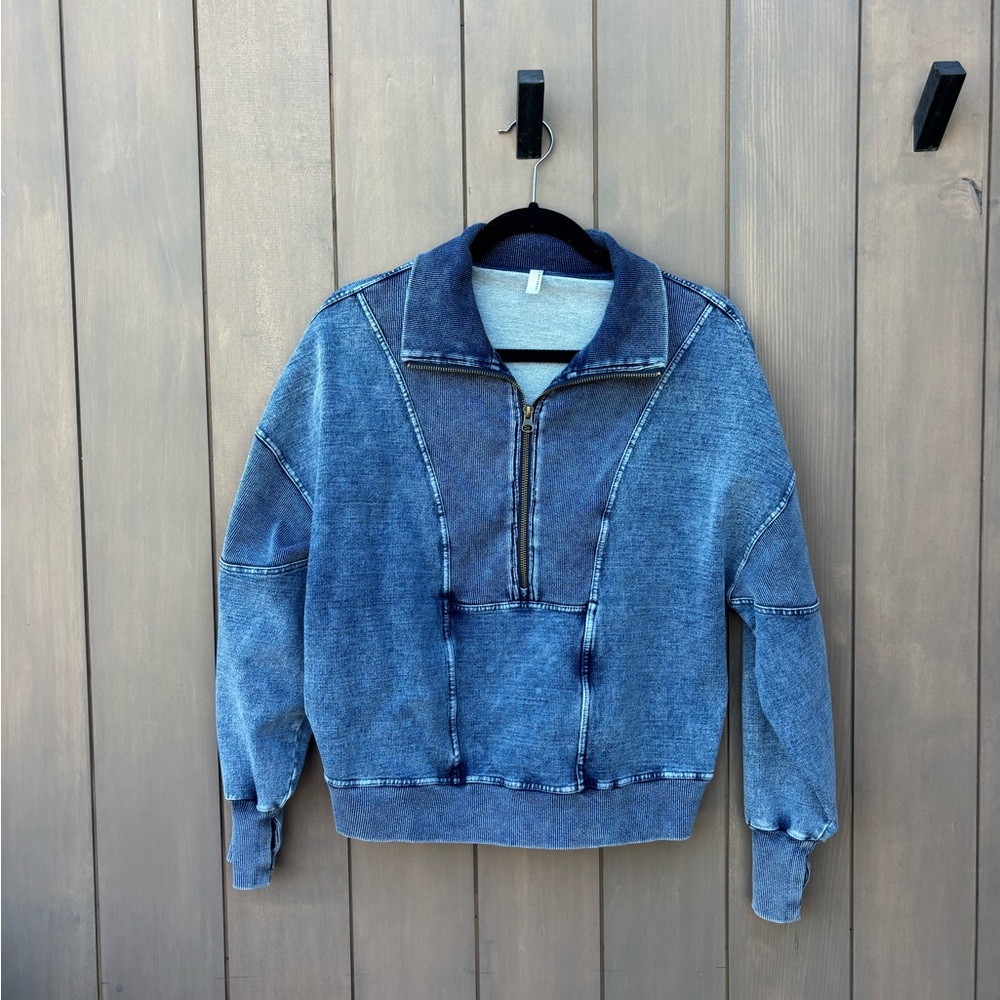 Free People Movement Valley Girl Cropped Sweat Pullover - Size S